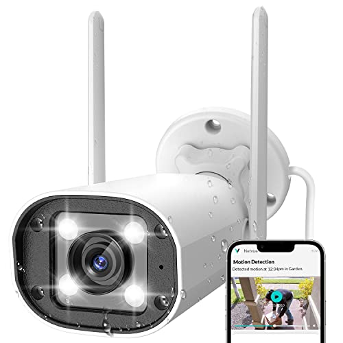 NETVUE Security Camera Outdoor, 1080P 2.4G WiFi