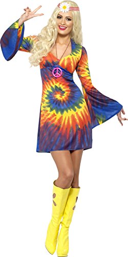 Smiffy's Women's 1960's Tie Dye Dress Costume