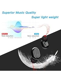 Auriculares inalámbricos XIKER con Bluetooth 5.0 IPX8 resistente al agua auriculares estéreo estéreo con cargador USB magnético, 4H tiempo de reproducción 3D sonido estéreo con graves profundos auriculares inalámbricos
