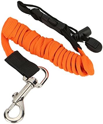 Sarissa Kayak Paddle Leash, Canoe Paddle Leash Orange for Kayaking, Securing Canoe, SUP Board, Fishing Rod, Paddles