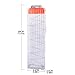 Magazine Clips, Yamix 4 Pack 18-Dart Quick Reload Clip Bullet Clips for nerf n strike elite blaster - Transparent