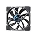 Fractal Design Venturi HF-12 Black - Computer Fan - Silent Fan - High Airflow - Long Life Time - FDB-Bearings - Aerodynamically Shaped Struts – 12v - 120 mm - Black (Single)