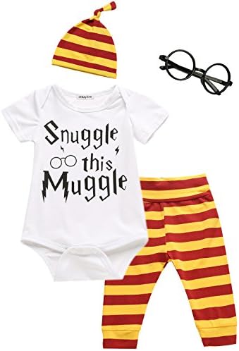 3Pcs/Set Baby Boy Girl Infant Snuggle this Muggle Rompers (3-6 Months)