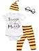 3Pcs/Set Baby Boy Girl Infant Snuggle this Muggle Rompers (0-3 Months)