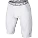 Nike Mens Pro Cool Long Short, S, White