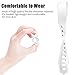 Maledan For Fitbit Alta HR and Alta Bands, Replacement Accessories Wristbands for Fitbit Alta and Alta HR, Black White Gray Large