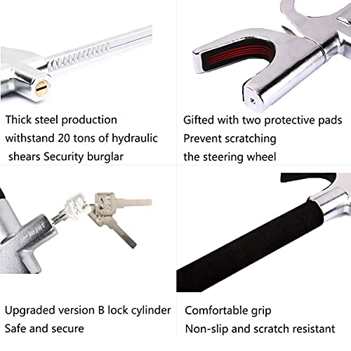 Steering Wheel Lock, The Club Anti Theft Device for Cars, Universal Car