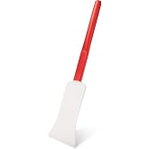 NEWISHTOOL Extended Long Handle Bulldozer Squeegee Rear Window Tint Tool | Tint Squeegee, Soft Rubber Lip, Metal Handle Grip, for Hard to Reach Areas Windshield Glass Cleaning, Tinting and Washing