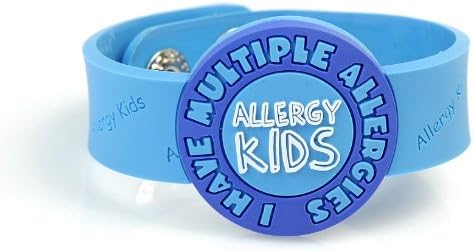 Allergy KidsI Have Multiple Allergies Awareness Wristband - Blue