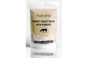 Magichood Nutravita 100% PURE NATURAL Dried Donkey Milk Powder | 100gm (3.5 Oz) Pack |
