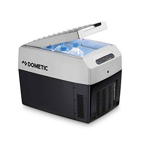 DOMETIC TropiCool TCX 14 Portable Electric Cool Box, 14 l, Cooler for 12/24 V DC, 100-240 V AC, Mini Fridge for Car, Truck, Boat, Motorhome and Power Socket