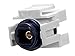 Monoprice 108729 Keystone Jack TOSLINK Female to Female Coupler Adapter, White, 1-Pack primary