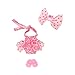 Neonate Nerlie Clothing Girl Pink Ruffle Tropical Flower Swimsuit with Bow & Shoes - Mexico Ksi-Merito Exclusive
