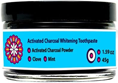 100% Natural Activated Bamboo Charcoal Teeth Black Whitening Toothpaste Removes Stains Bad Breath 45g Halal
