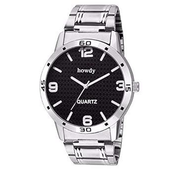 Howdy Analogue Black Dial Mens Watch - Howdy-ss656