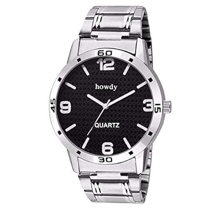 Howdy Analogue Black Dial Mens Watch - Howdy-ss656