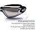 ALIWELL Swim Goggles, No Leaking, Anti Fog, UV Protection with Siamese Earplugs for Adult/Men/Women/Youth Kids, Black