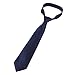 Coxeer Microfiber Men's Ties Necktie Classic Dot Tie for Wedding Formal Wear Business Dress (Check Navy Dark Blue)