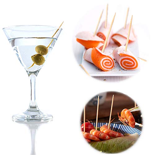 Bamboo Wooden Toothpicks, 3500 PCS Natural Bamboo Toothpicks, Kitchen Essentials Teeth Cleaning, Party, Appetizer, Olive, Barbecue, Fruit.