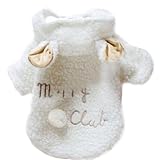 WXBUY Cute Sheep Pet Puppy Dog Clothes Warm Hoodie Apparel XS