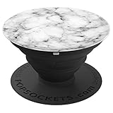 White & Black Geometric Design Phone Stand & Holder PopSockets Grip and Stand for Phones and Tablets