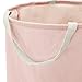 Amazon Basics Fabric Storage Bin - Tall Round, Dusty Pink