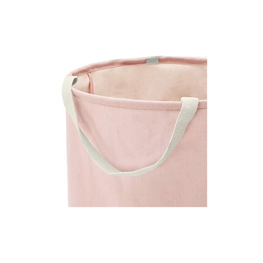 AmazonBasics Fabric Storage Bin Tall Round, Dusty Pink LAVORIST