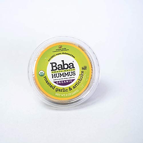 image for Baba Small Batch Organic Hummus (8 oz, 3 Pack) - USDA Organic, Gluten 