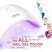 Nail Dryer UV Nail Lamp Fast Drying Gel Nail light LED Nail Lamp Shellac UV Light Gel Nail Polish Dryer Curing Lamp Shellac Light Lamp 24W with 2 Timer Setting Auto Infrared Sensor (White nail dryer)