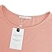 Women's Casual Summer Short Sleeve Loose Strappy Cold Shoulder Tops Basic T Shirts Blouses Blush X-Large