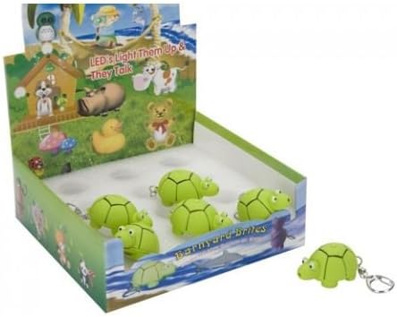 Turtle Keychain With Sound & LED Torch Light Keyring Gift