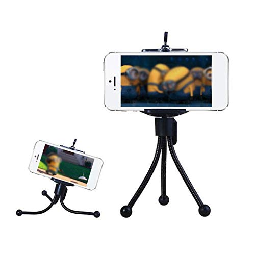XYSQWZ Desktop-Telefon-stativ Ultrakleiner Tragbarer Metall-telefonständer - Büroteleskop-Smartphone-stativ Für Den… – Bild 3
