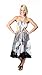 Alki'i One-Size-fits-All Tube Dress/Coverup - Black Floral Print