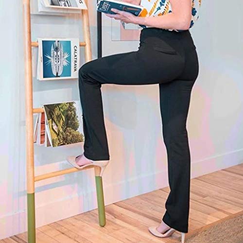 3 Bell+Bottom+Stretch+Shaping+Trousers+Stretchy