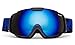 Professional Kids Boys Girls Ski Goggles Anti-Fog Dual Lens Snow Goggles Blue
