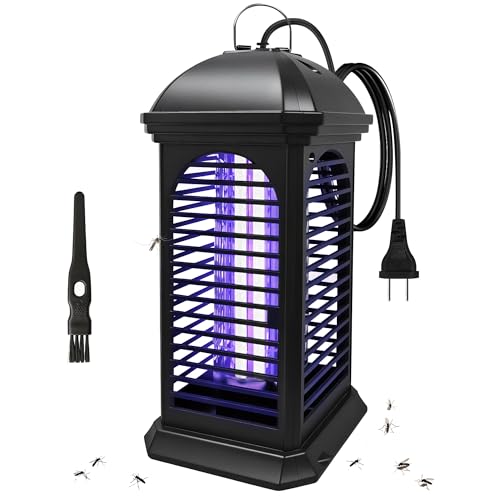 Mata Mosquitos Electrico de Doble Uso para Interiores y Exteriores, Mata Moscas de 11W Enchufable, Trampa para Mosquitos de Exterior, Adecuado para el Hogar, el Jardín, el Patio Trasero y para Acampar