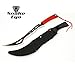 Snake Eye Tactical Zombie Slayer Fantasy Sword w/Nylon Sheath Machete Outdoors Camping (Red)