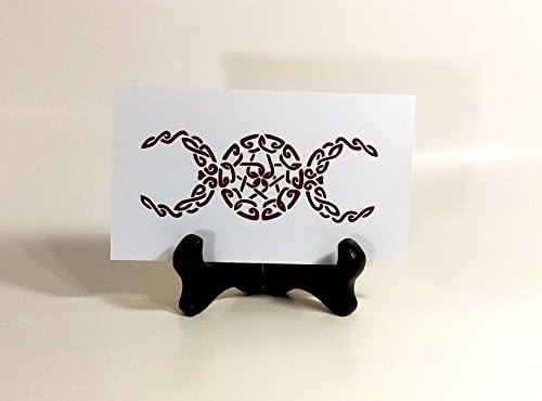 Celtic Knot Wiccan Three Moon Heart Vinyl Decal, Triple Moon Sticker, Triple Goddess Decal, Wiccan Goddess Decal