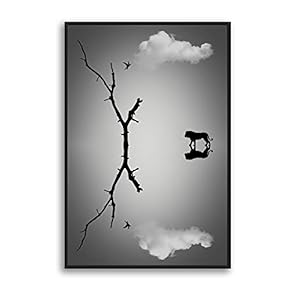 Framed Canvas Wall Art for Living Room, Bedroom Sky Canvas Prints for Modern Home Decoration Ready to Hang - 16"x24" inches