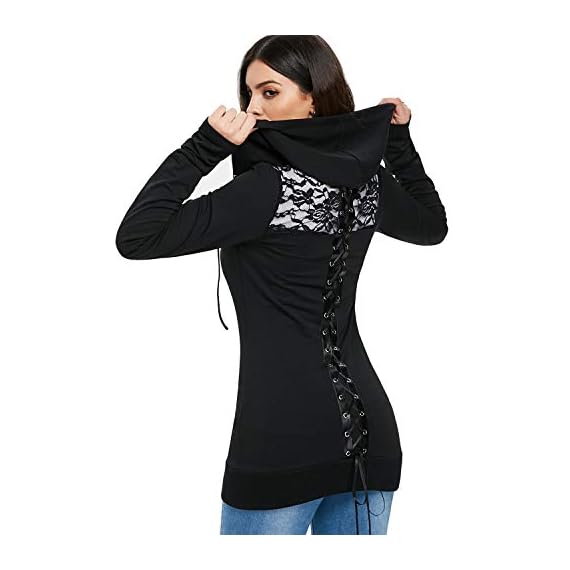 DEZZAL-Womens-Gothic-Lace-Up-Back-Long-Sleeve-Zip-Up-Long-Hoodie-Jacket