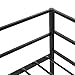 GreenForest Daybed Frame Twin, Steel Slats Platform Strong Support, Box Spring Mattress Replacement, Metal Day Bed Frame Foundation with Headboard for Living Guest Room, Black