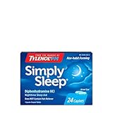 Tylenol Simply Sleep Nighttime Sleep Aid Caplets(25 mg), 24-Count (Pack of 3)