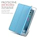 MoKo Case for iPad Pro 9.7 - Slim Lightweight Smart-shell Stand Cover with Translucent Frosted Back Protector for Apple iPad Pro 9.7 Inch 2016 Release Tablet, Light BLUE (with Auto Wake / Sleep)