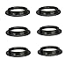 EFINEHOME 6 Pack Socket Screw Bulbs Edison Retro Pendant Lamp Holder Trap Black Twist and Lock E26 E27 Socket Replacement Ring(Black)