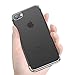 FLOVEME for iPhone 7/ iPhone 8 Slim Fit Soft TPU Cover Surrounding Border Colorful Gradient Change Ultra Thin Lightweight Electroplating Anti-Drop Clear Soft Cover Holder, Transparent Sliver