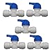 3/8-Inch OD Tube Ball Valve Quick Connect Fitting RO Water System Pack of 5