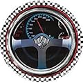 Car Racing Party Supply Bundle for 16 Guests - Includes Plates, Napkins, Tablecover, Cups, Forks, Centerpiece, Hanging Decorations and Invitations