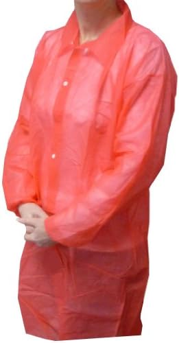 Disposable Lab Coat (Red & Blue)