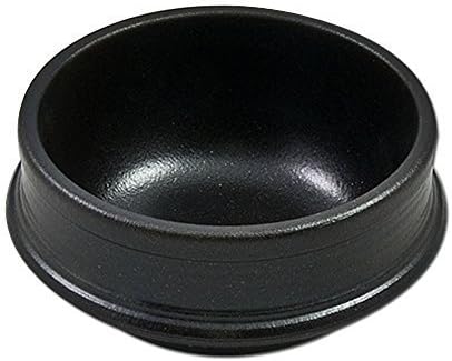 Korean DOLSOT Stone Bowl with Trivet, Premium Ceramic, Stone Pot Hot Pot for Bibimbap Soup Jjiage Korean Food (X-Large (7.1)) by KyungSan Ceramic