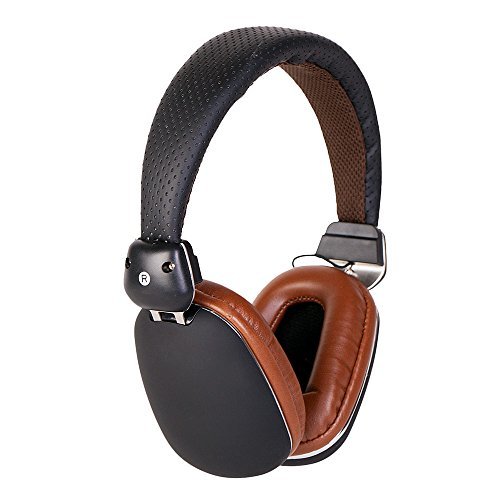 OverEar Headphones, Kapas Over-ear Headphones with Microphone (Black & Brown)
